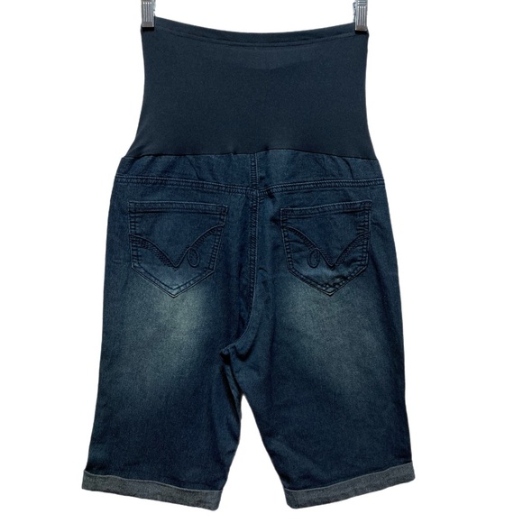 NWT Maternity Times Two size Small bermuda shorts rolled hem 5 pocket 12035 - Picture 2 of 6